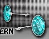 Teal Earring Studs