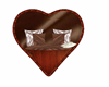 Heart Wall Chair ~brown