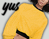 // Yellow Crop Sweater