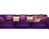 royal purple gold couch