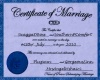 Comfort Marriage Cert