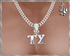{L} TX Silver Necklace