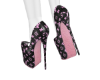 LV Blk/Pink Stilettos 1