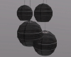 Black Paper Lanterns