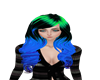 Green & Blue Ombre Hair