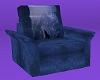 Blue Wolf Kiss Chair