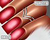 q. Red Aura Nails S