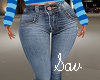 Jeans-Shredded Flares