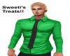 green dress shirt blk ti