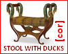 [cor] ducks stool