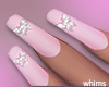 Pink Butterfly Nails