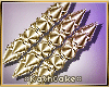 !K Gold Spike Bracelet