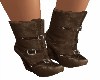 BROWN BUCKLE BOOTS