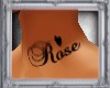 Rose custom neck tattoo