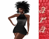 black dress coctel chic