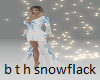 glam snow flack dress