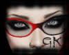 (GK) Red Black Glasses