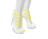 Yellow Sock Heels
