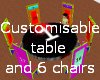[LD] table and 6 chairs
