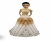 golden wedding gown