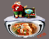 Santa Bell Silver Stickr