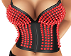 Red PVC Spike Top