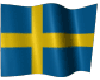 Swedish animated flag