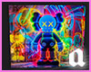 Kaws neon abstract