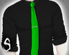 L* Shirt + Green Tie