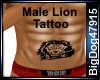 [BD]Male Lion Tattoo