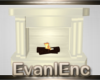 !E! Ivory Fireplace