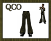 QCO P GOLD STRIP PANTS