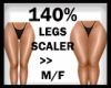 140% Leg thigh width M/F