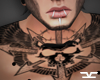 [c] Chaos skull neck tat