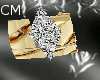 CM Diamond Gold W Ring