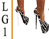 LG1 Black & Silver Heels