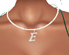 Necklace Letter E