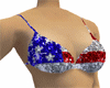 USA Sparkle Bikini Top
