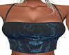 Blue Flame Skull Top