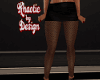 Blk skirt w laced legs
