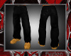Black boot cut jeans (M)