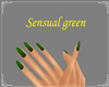Sensual HandsGreen Nails