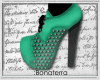 :B Green heels