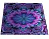 purple blue floral rug