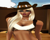 Bwn Cowgirl Hat bwn band