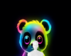 Neon teddy background 2
