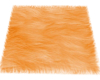 Orange Fur Rug /no pose