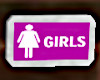 girls restroom sign