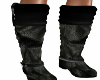 Bipe~Black Crinkle Boots
