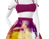 Plum Patterned Dress